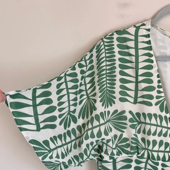 Baltic Born Kimono Midi Dress Green Print NWT Size 1XL - Picture 5 of 13
